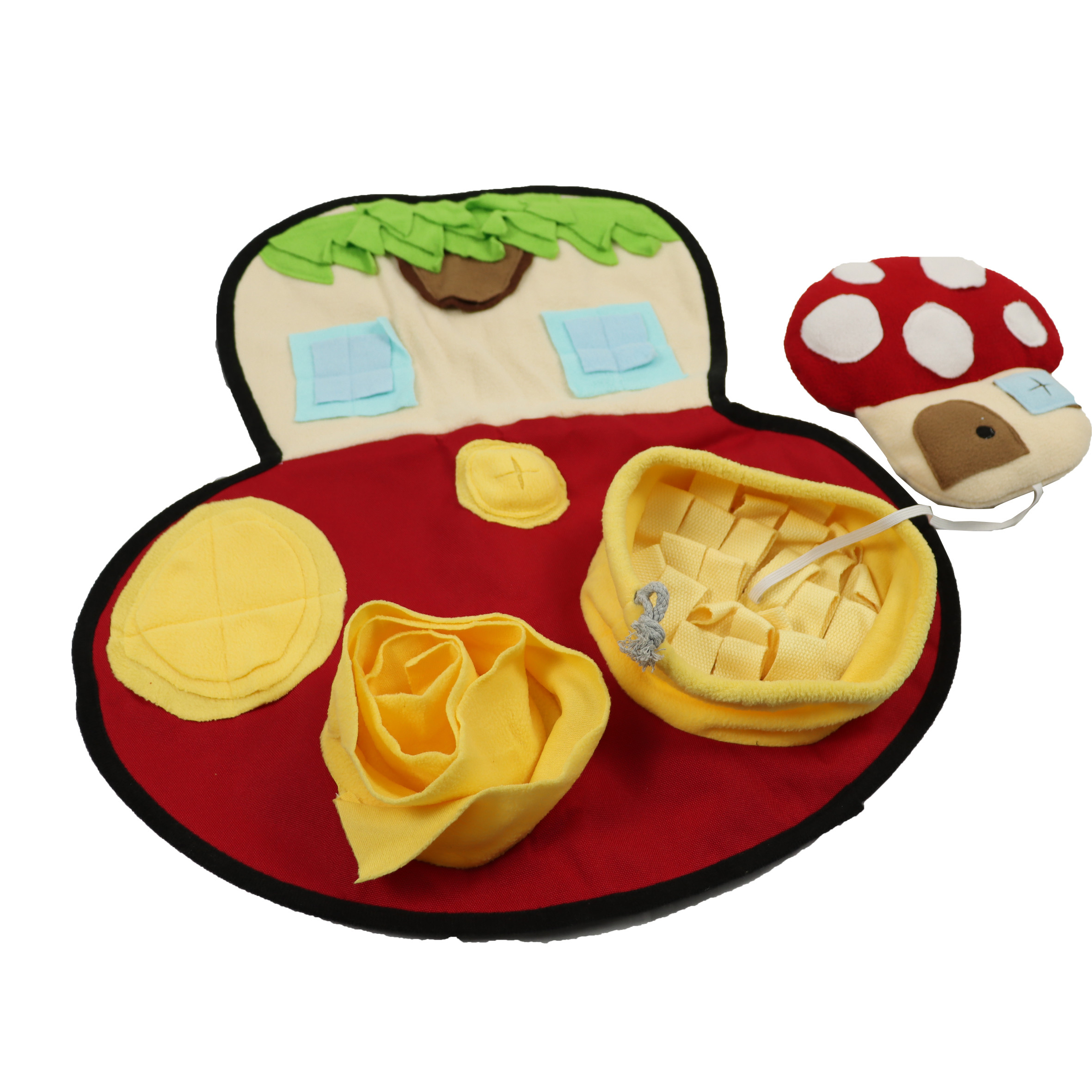 Food Pet Sniffing Mat Exercise Puppy Interactive Puzzle Toys Rug Dogs Activity Play 50cm