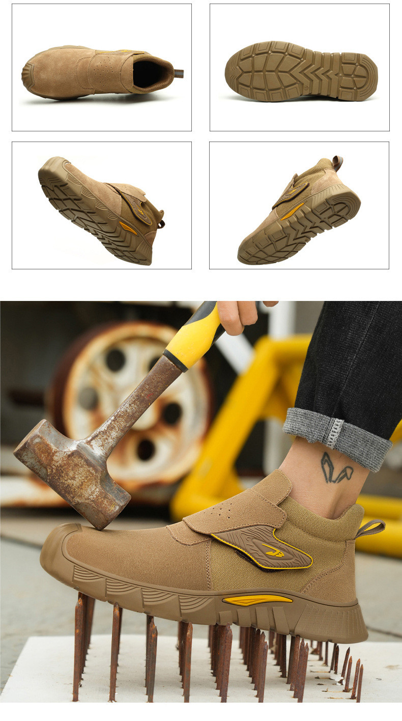 Men'S Welding Comfortable Lightweight Work Boots Breathable