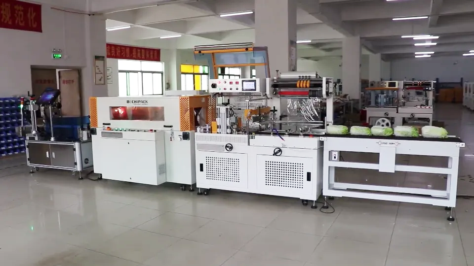 Plastic Bags Packaging Pp Water Filter Shrink Wrap And Labeling Machine With Function