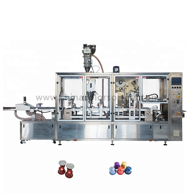 60mm 0.8Mpa 200L/Min Coffee Capsule Filling Machine