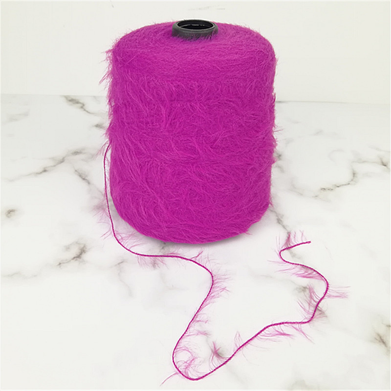 FLUFFY DYED NYLON EYELASH FEATHER YARN FOR KNITTING SWEATER