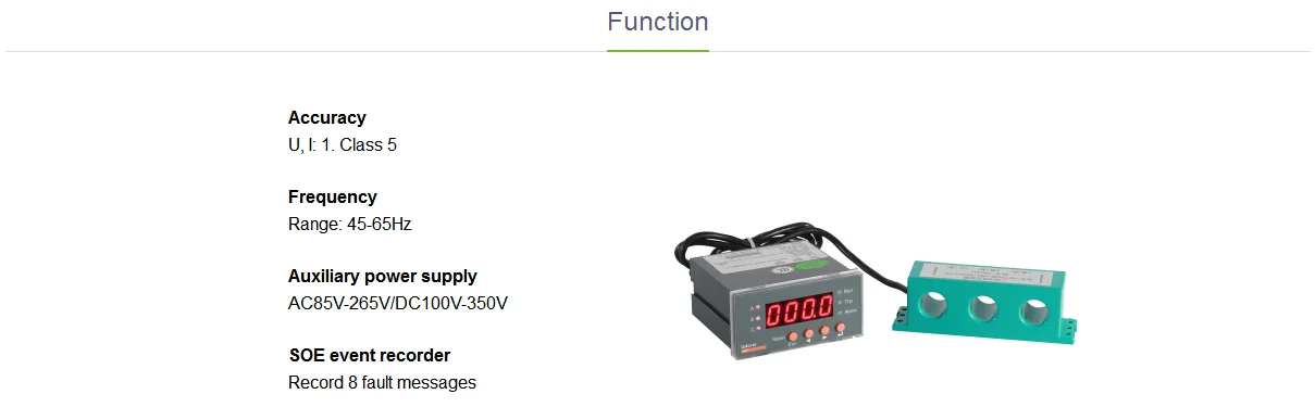 Acrel ARD2-250 Timeout Startup Over Load Unbalance Blocking Short Circuit 55KW 75KW 90KW 110KW 132KW Motor Protector
