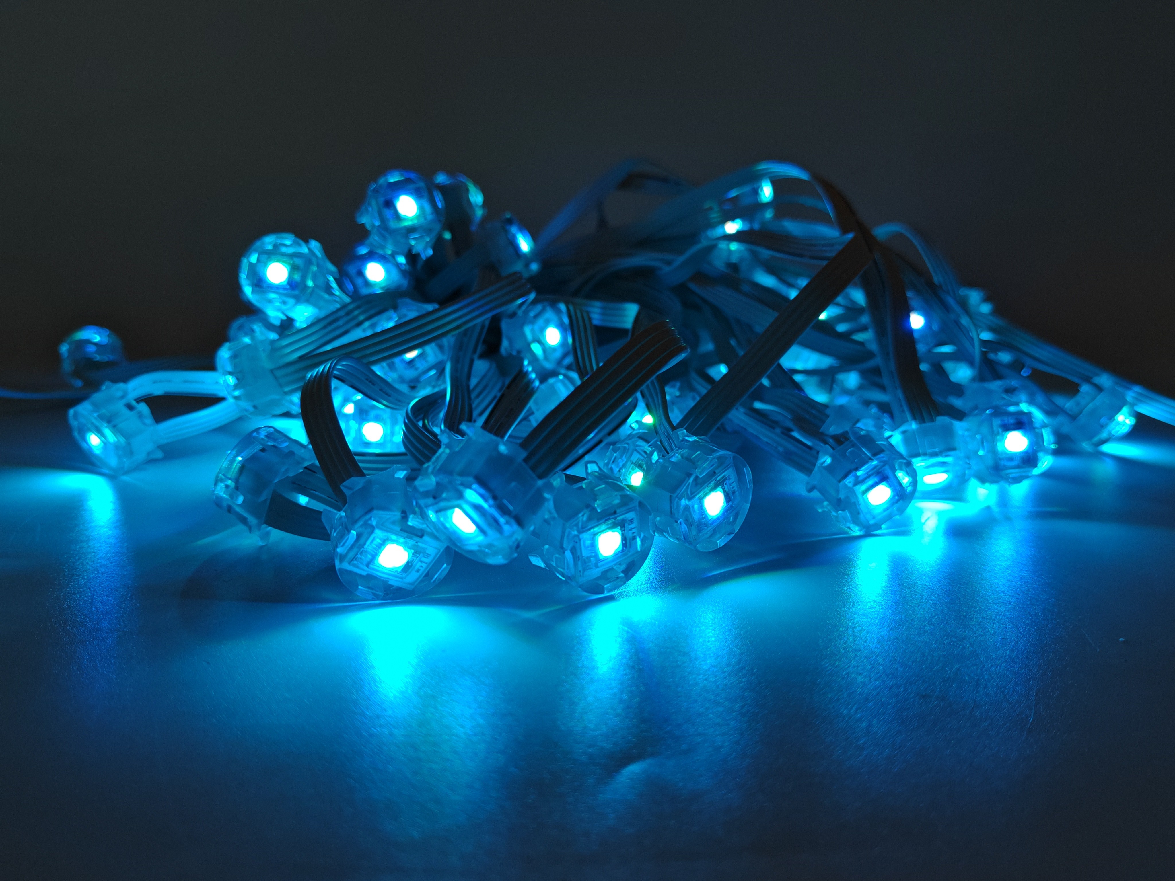 Waterproof LED Point Light Source Customizable Color for Outdoor Eaves Pixel Light
