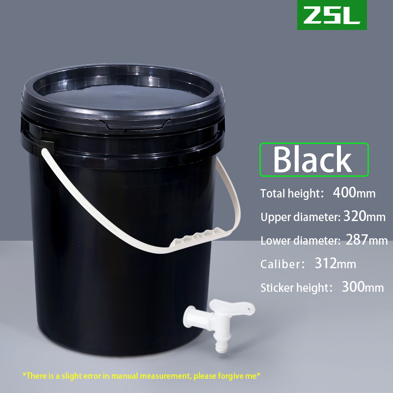 Food Grade Drink Dispenser 5 Gallon Plastic Bucket With Handle And Lids Customrized Logo