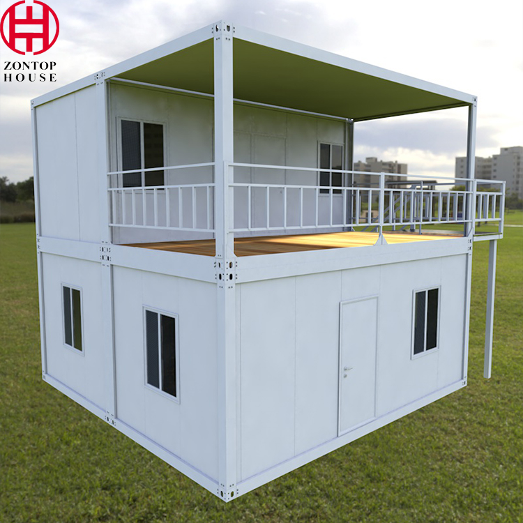 Zontop China Modern Prefabricated Room Fabricated Living Homes 2 Bedroom Cheap Portable Container House
