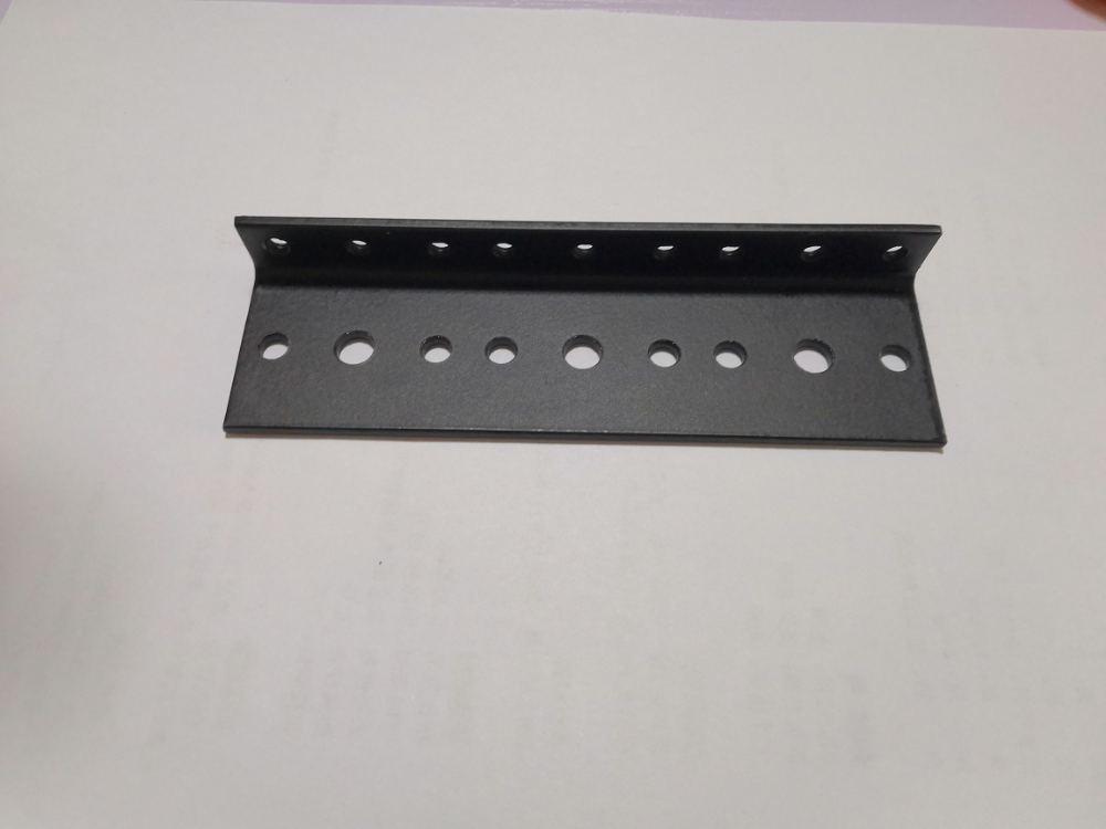 Black Powder Coated Steel Server Rack Rail Pair DIY Hardware Kit for Rack Enclosures