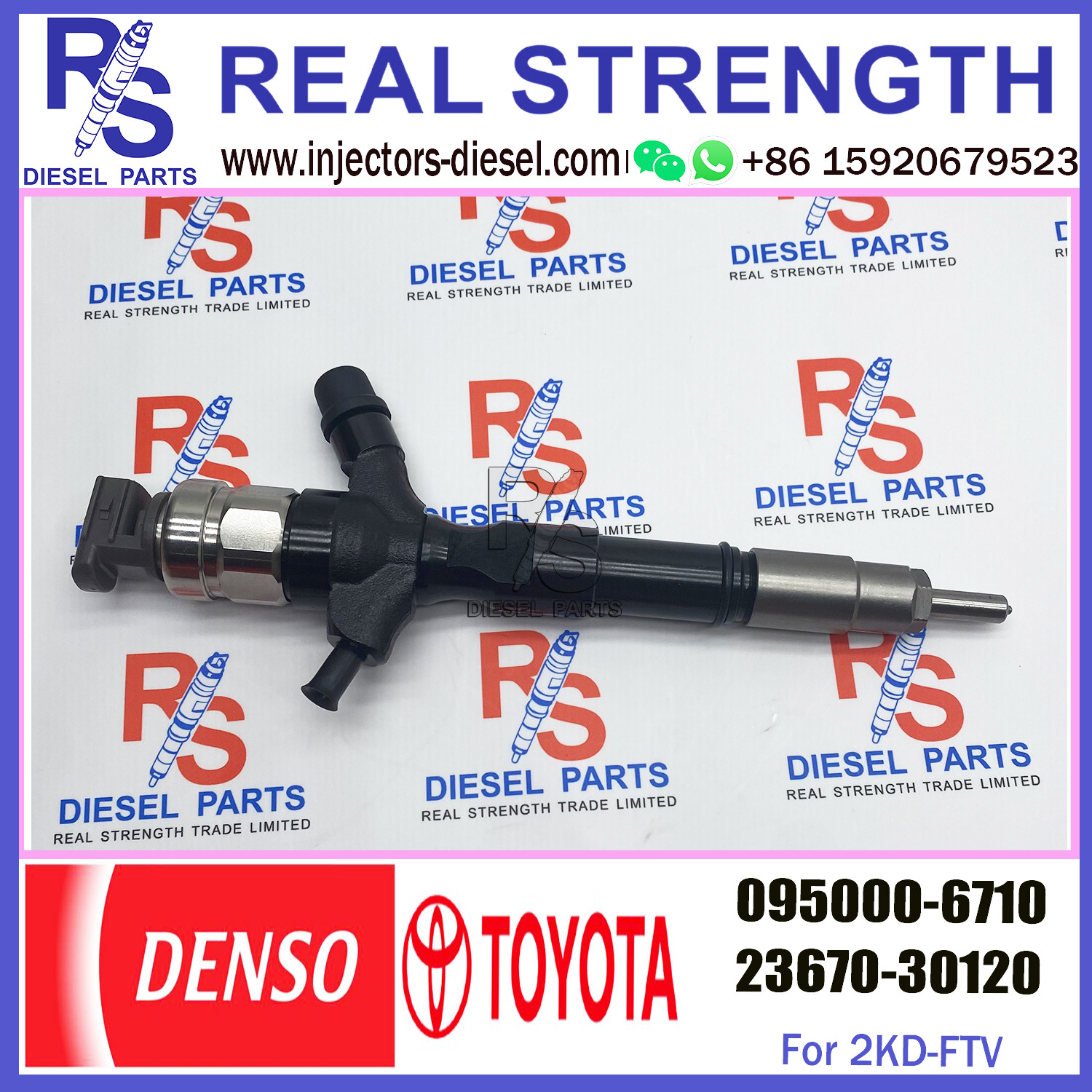 Common Rail Fuel Injector 095000-7440 095000-6710 23670-30230 23670-39165 for TOYO-TA 23670-30120