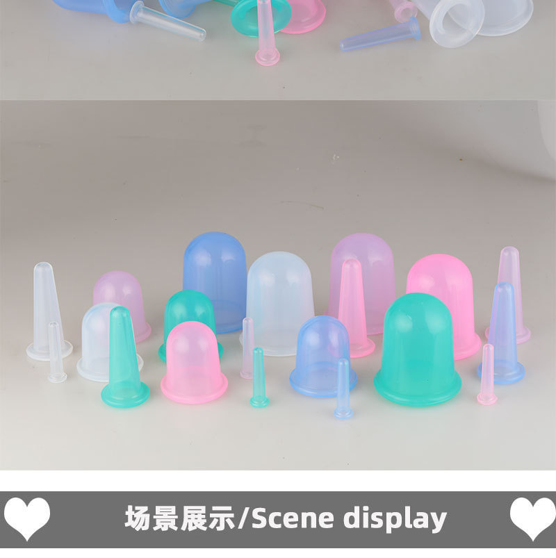Customize Food Grade Silicone Cupping Set Kit for Eyes Face and Body