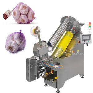 Buy cheap Automatic Walnut Net Bag Clipping Packing Machine Garlic Mesh Bag Packing Machinery product