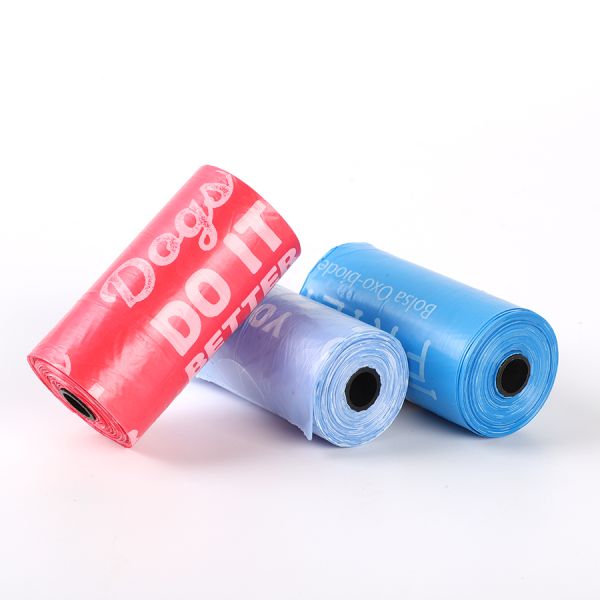 Biodegradable Leak Proof Customizable Dog Poop Bags For Pet Waste Cleanup
