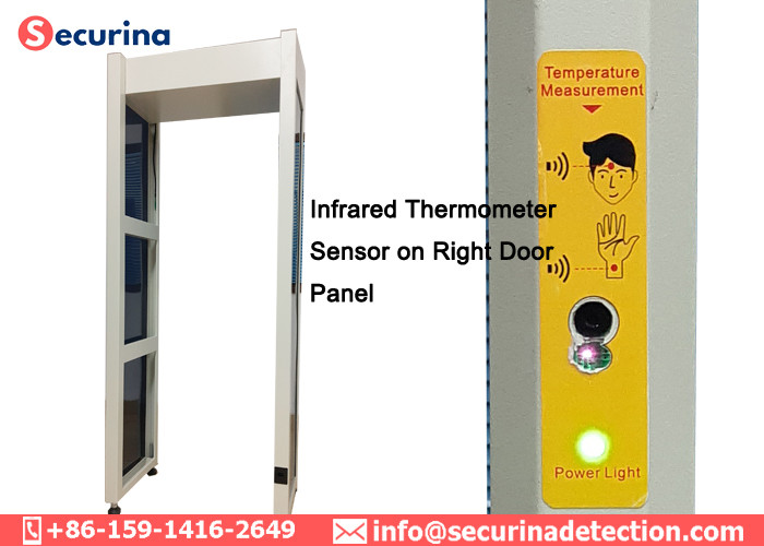Smart Sensing Probe Archway Metal Detector No Touch Human Thermometer Gate