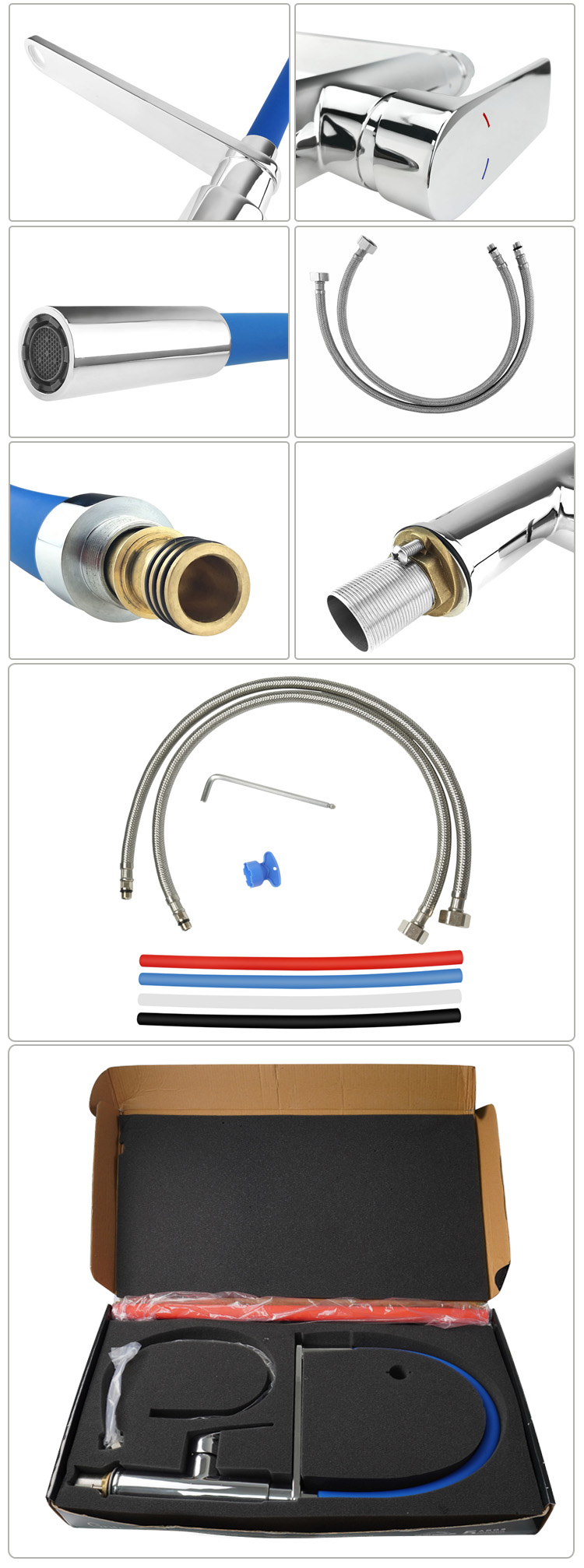 5 Years Warranty 35mm Mounting Hole Flexible Kitchen Faucet
