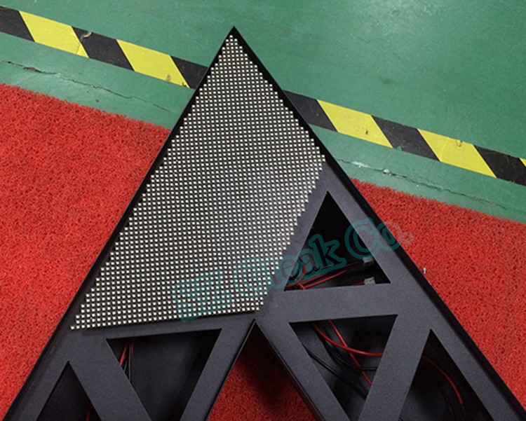 5mm pantalla led triangular para interior