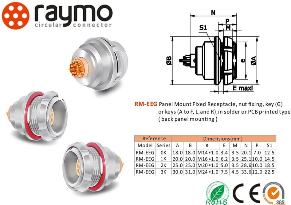 RAYMO K Series Waterproof Electrical Connector