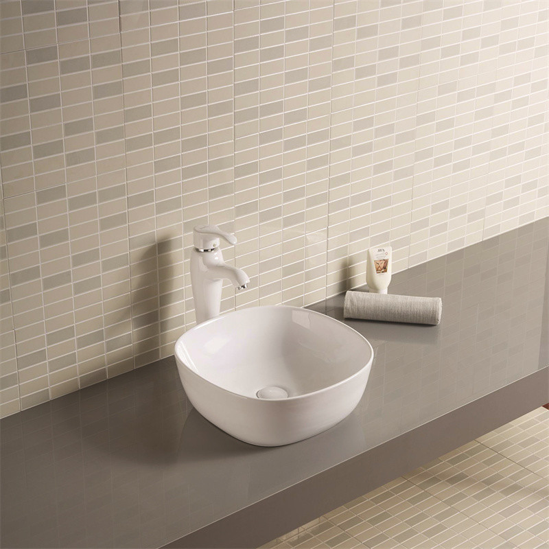 250mm 350mm Round Shallow Countertop Basin Sink Bowl Seamless