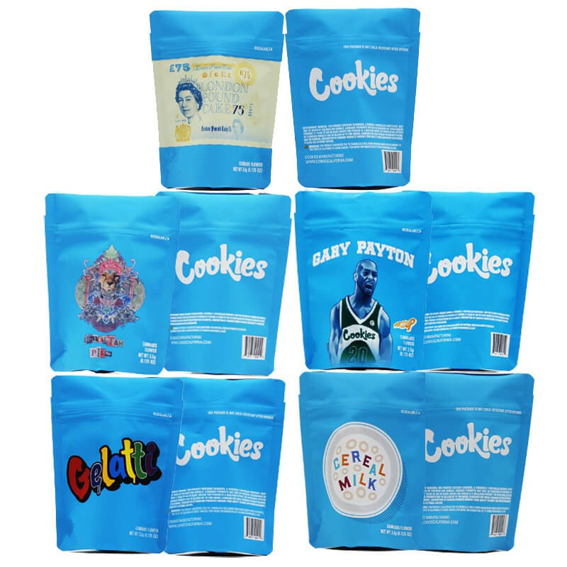 Smell Proof Herbal Incense Packaging Bag Childproof Zipper Top Small Size