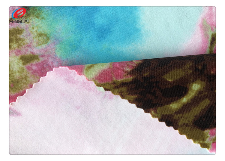 Printed Recycled 4 Way Stretch Nylon Spandex Fabric for Swimsuit