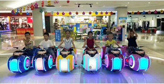 Dazzle Light Motorcycle Amusement Park Kiddie Ride Fiber glass Electric Car