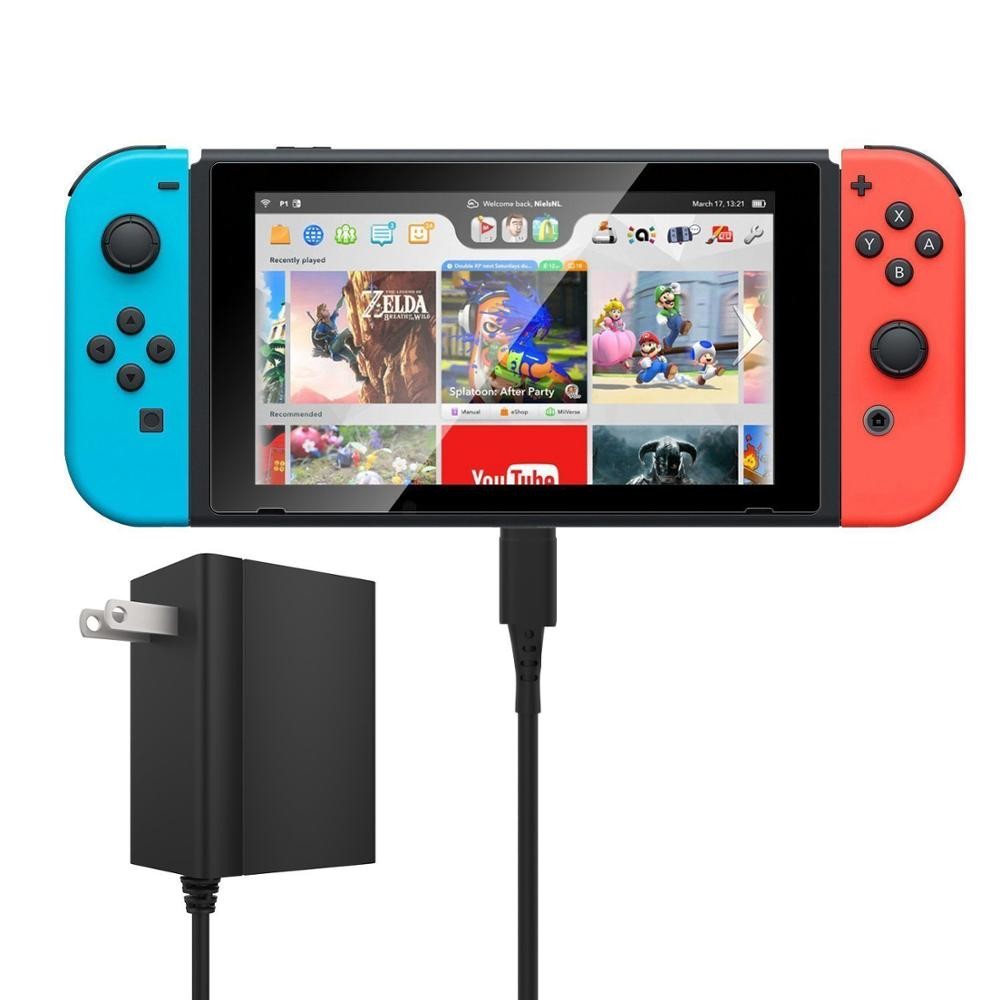 Quick Charger Fast wall charger QC 3.1 for Nintendo Switch console and console dock