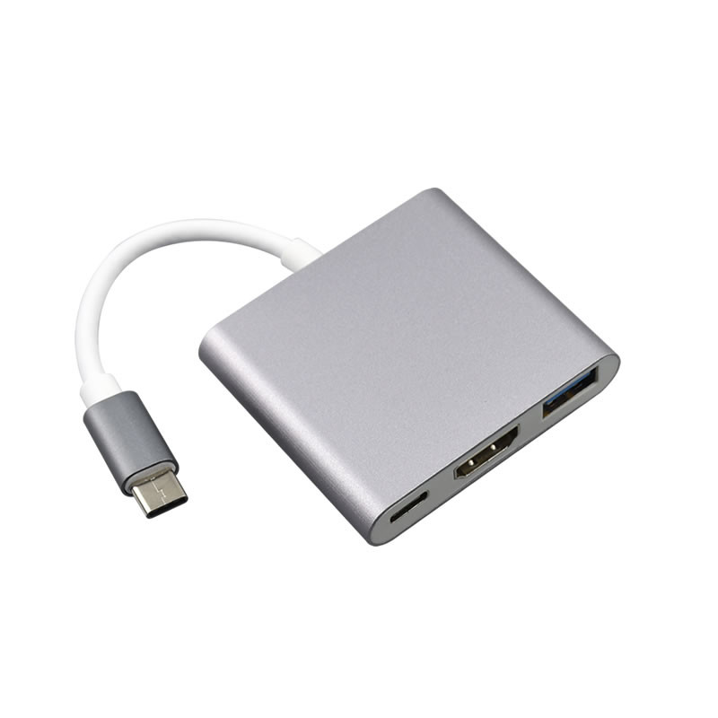 USB C to Digital Multiport Hub Adapter Type-C to 4K Adapter with USB 3.0 USB-C 3.1 for MacBook 12