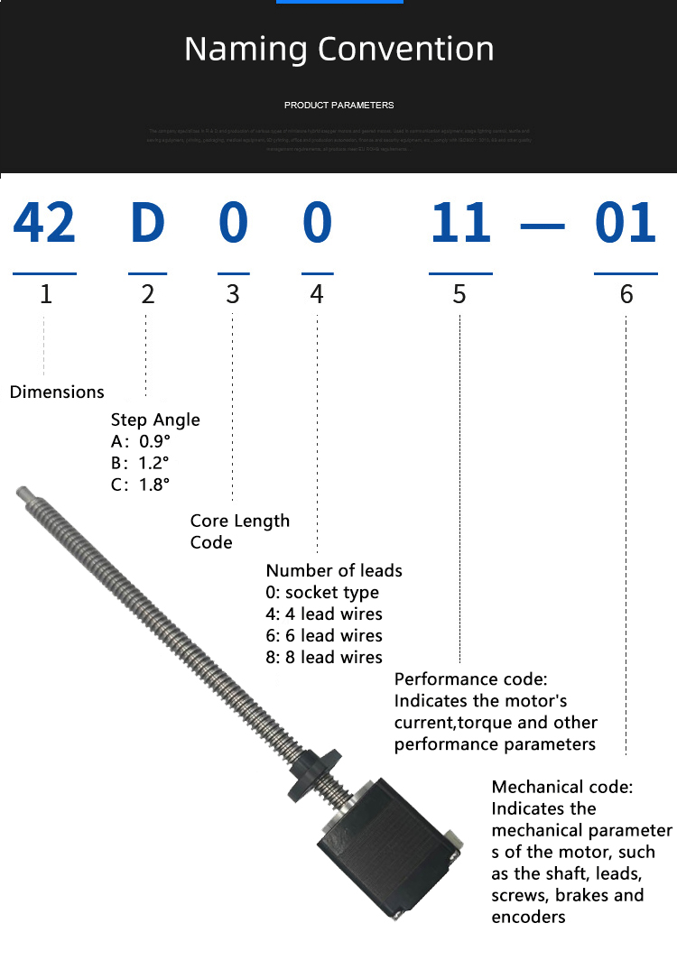 Faradyi Custom Factory Price Threaded Shaft Lead Screw Hybrid Stepper Motor With Nut 20mm Linear Stepper Motor
