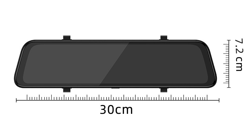 12 Inch ADAS 4G Car DVR FHD1080P Rearview Mirror Car Recorder 32GB GPS Navigation
