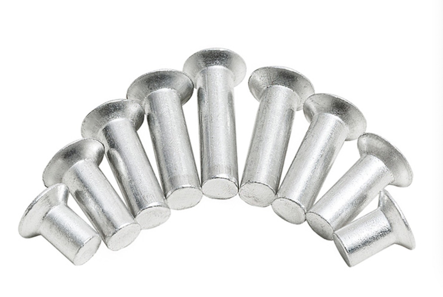 M1-M30 Aluminium Solid Rivets Flat Head , CSK Head Rivets Lightweight