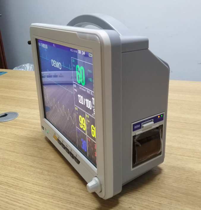 Portable ECG Medical Device for Home All In One Detector Off-White ABS Material