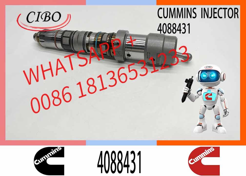 Construction Machinery Parts Common Rail Fuel Injector 4088431 For Cummins Engine Parts