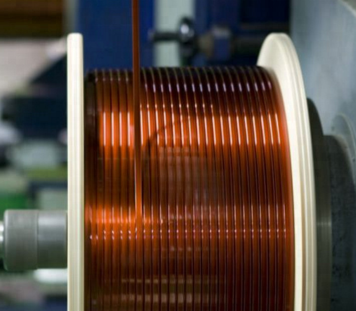 Class 155 180 220 Flat / Rectangular Enameled Copper Wire Magnet Winding Wire For Notebook Coil