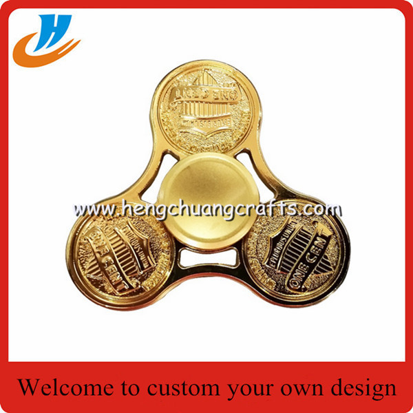 Children Finger Spiral Bearing Fidget Desk Toy Hydro Gear Tri-Spinner Bat Spinners Ring Hand Spinner