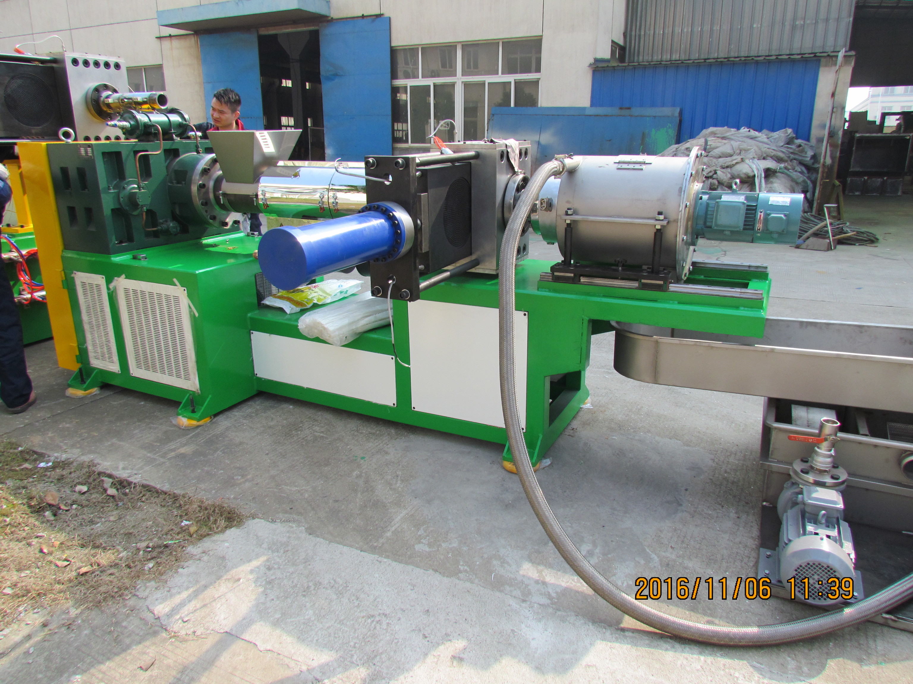 Screw Diameter 300kg/h 160mm Plastic Granulating Line