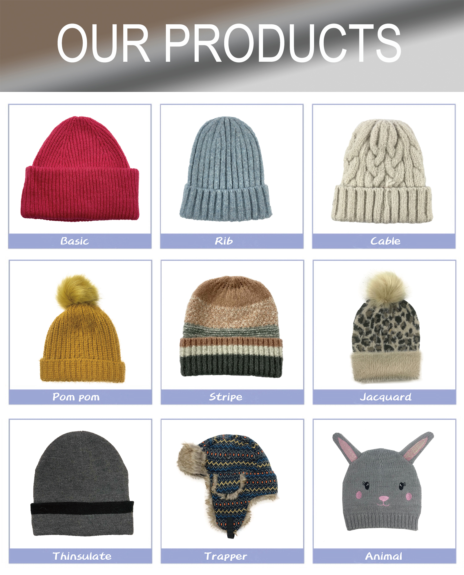Unisex Cute Soft Trend Hip Hop Knit Beanie Hats For Autumn Winter