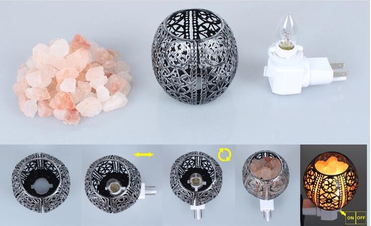 Natural Salt Rock Air Purity Himalayan Salt Lamp Night Light