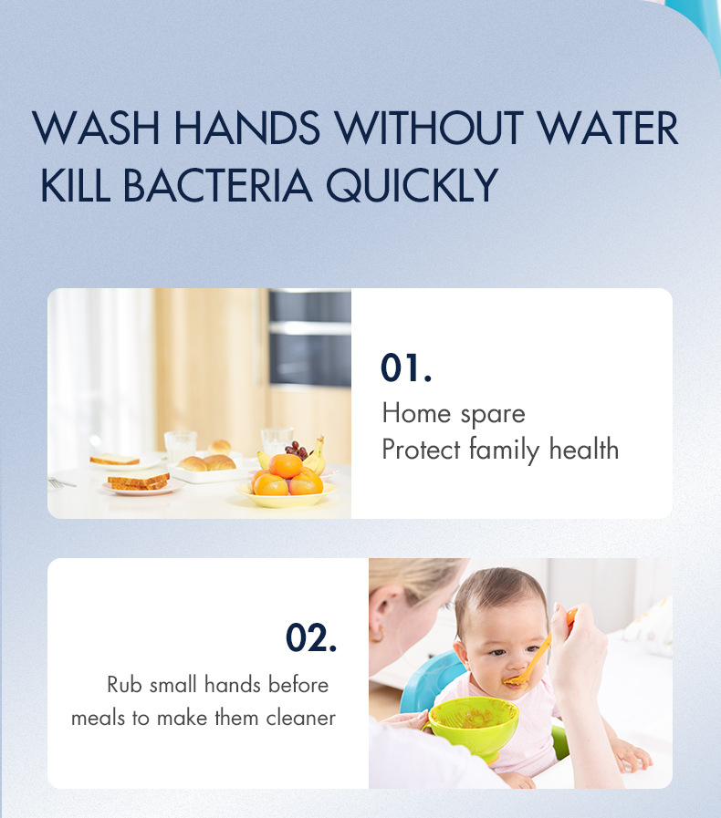 60ml Travel Portable Antibacterial Hand Sanitizer Gel Moisturizing Liquid Waterless