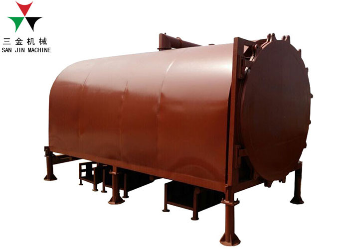 Horizontal Coconut Shell Bamboo Carbonization Furnace For Charcoal