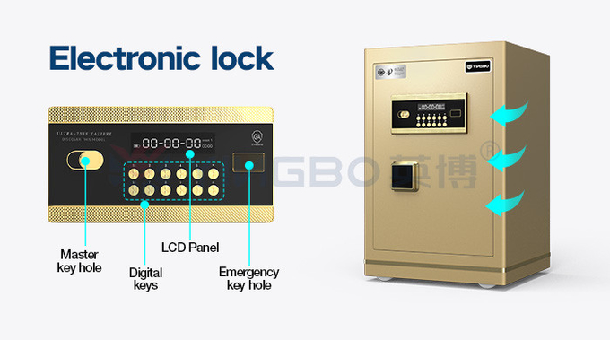 Digital Electronic Lock Safe Box Solid Steel For Office Security YB/N7-60