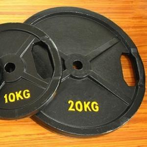 20 KGS Iron Weight Plates Cast Iron Plate Material With Double Grip Handles