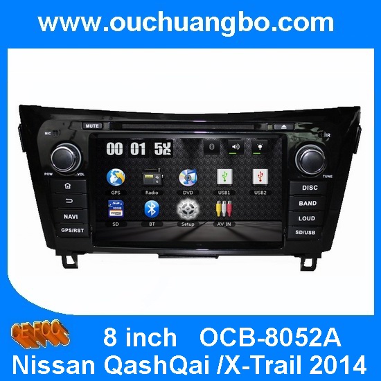 Ouchuangbo Car Heaunit DVD System for Nissan QashQai /X-Trail 2014 GPS Navi iPod USB SWC AM/FM OCB-8052A