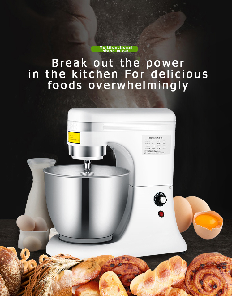 10 Gears Stainless Steel Electric Stand Mixer for Bakery Applications Long Service Life