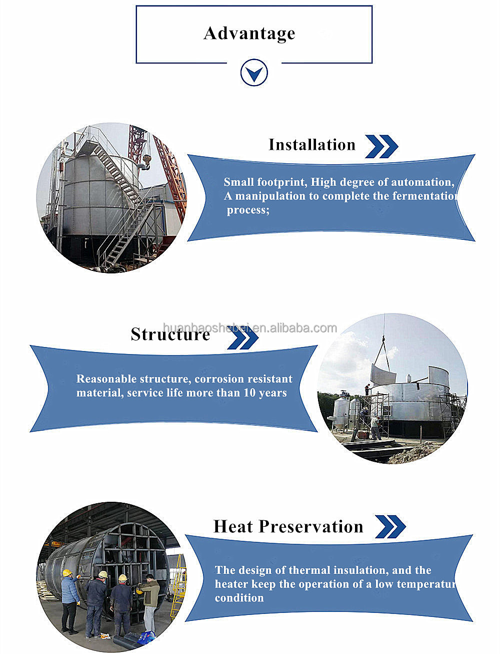Bio Fertilizer Fermentation Processing Machine With Stainless Steel Raw Material