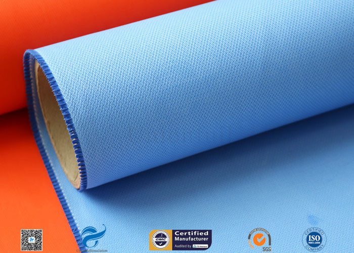 15.6oz Blue Silicone Coated Fiberglass Fabric Generator Electrical Insulation