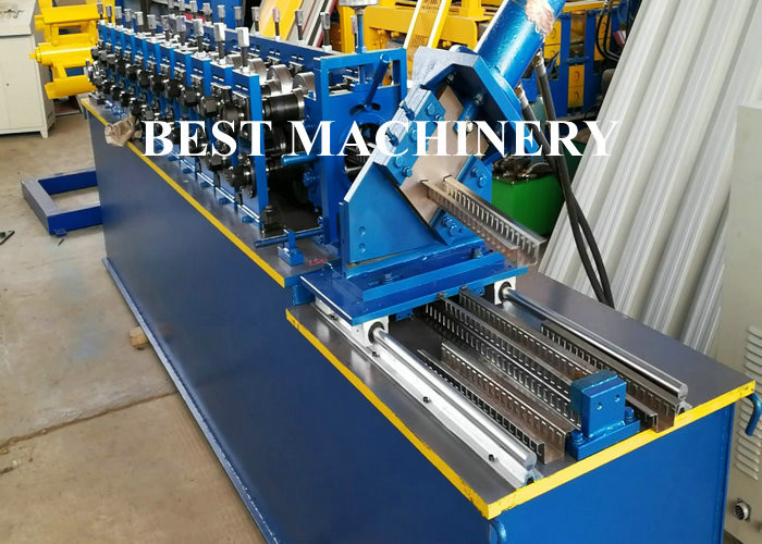 Drywall Partition C U Profile Metal Stud And Track Roll Forming Machine PLC Control