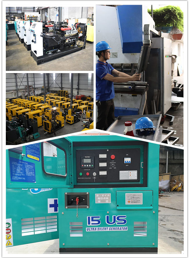 Four Stroke 20KVA 15KW Electric Start Silent Generator