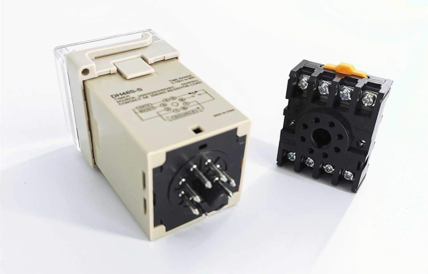Cycle Delay 4 Digit LED Display DH48S-S DC12V 24V with Socket Time Relay
