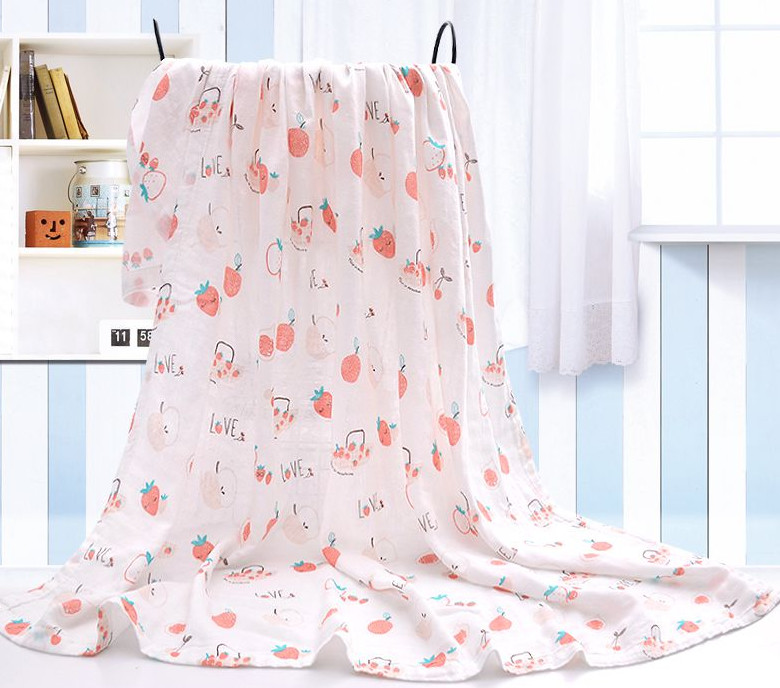 Summer Thin Muslin Gauze Fabric 53 inch Lovely Fox Picture Design