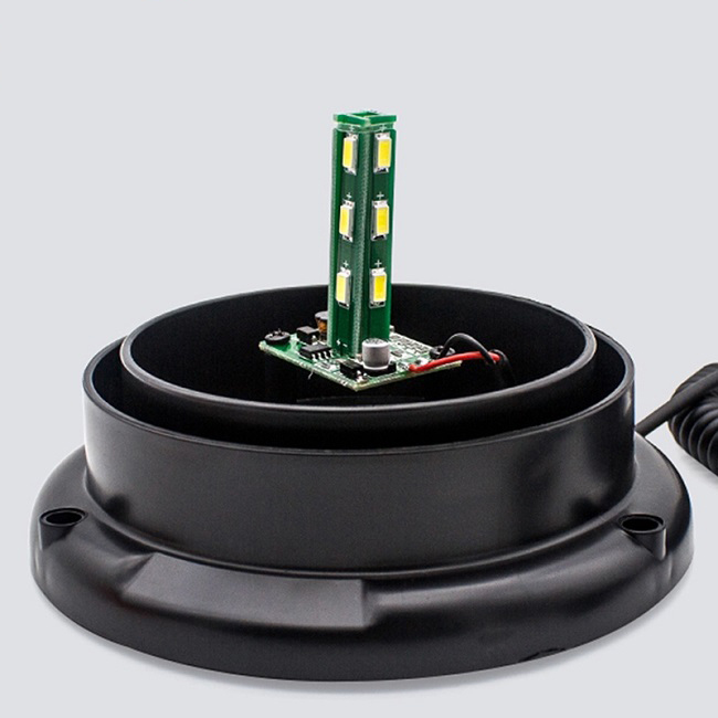 Buzzer Beacon 80V Rotary 5pcs LED Strobe Warning Lights