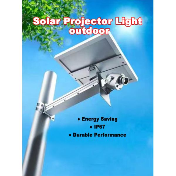 Solar LED Outdoor Gobo Projector IP67 Waterproof Logo Light Advertising Projection Lamp for Garden Landscape Building