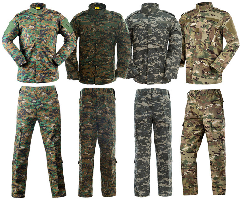 Men's Outdoor Long-sleeved Training CP Suit Uniform Suit ACU Fabric Weight 1.1 KG/set