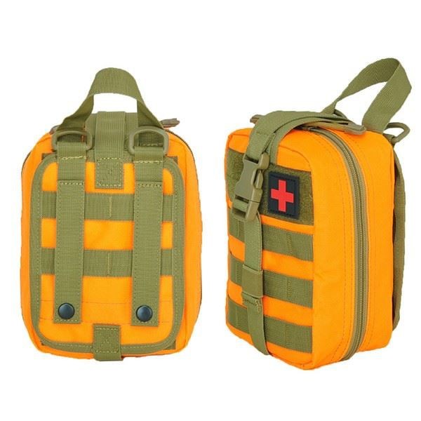 Military First Aid Pouch Bag, Military Chest Shoulder Backpack, Outdoor Emergency Survival Kit Quick Release Design